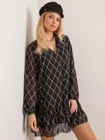 Suknelė-EM-SK-L1143.92P-juoda ir balta