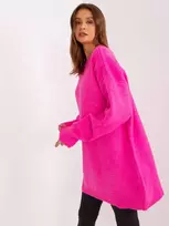 Suknelė-LC-SK-0568.70P-fluo rožinė