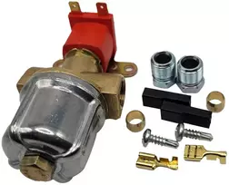 LPG/GPL elektromagnetinis dujų uždarymo vožtuvas 12 V su skystos fazės filtru, 8 mm (M14)