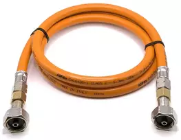 LPG aukšto slėgio oranžinė dujų žarna 1,5 m, 21,8 mm LH × 21,8 mm LH