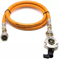 LPG aukšto slėgio dujų žarna 80 cm su 22 mm Clip-On adapteriu, 21,8 mm LH