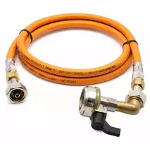 LPG aukšto slėgio dujų žarna 1,5 m su 27 mm kampiniu Clip-On adapteriu, 21,8 mm LH