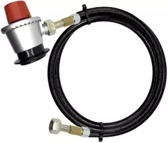 LPG pildymo adapterio komplektas su 35 mm Jumbo Clip-On adapteriu ir 1 m žarna, 21,8 mm LH