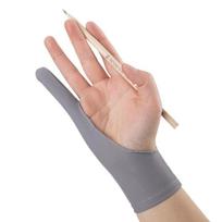 Artist Anti-Scratch Anti-fouling Painting Glove Tablet Drawing Glove Two Finger Glove Art Supplies L-grey 1 finger