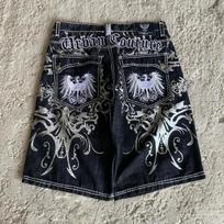 DRIPX Naujas Streetwear Amerikietiški Džinsiniai Šortai Vyrams Moterims Hip Hop Siuvinėjimas Spausdinti Laisvi Šortai Gotikiniai Retro Atsitiktiniai Krepšinio Šortai S