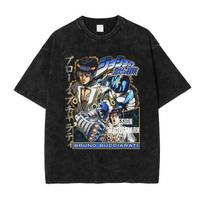 HUANHUSHENG JoJo's Bizarre Adventure Men's Cotton T-Shirt XL