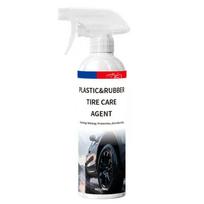 Car Tire Wax & Shine Spray - Blackening, Anti-aging Rubber & Plastic Care Agent, Tire Coating for Durable Gloss 500ml