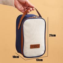 2 Layer Bento Lunch Box Stainless With Bag Thermal 304 Stainless Steel Keep Warm 5H Free Spoons G