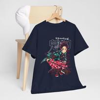 Demon Slayer Tanjiro Nezuko Tshirt Kimetsu No Yaiba Unisexga Horror Shirt All Size M
