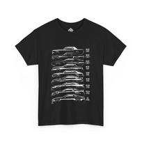 Ford Mustang Evolution T-Shirt | 1964–2015 Generations Muscle Car Tee XXXXL
