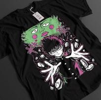Mob Psycho 100 Shirt Shigeo Kageyama Tshirt Reigen TShirt Ritsu Teru Anime Tee S