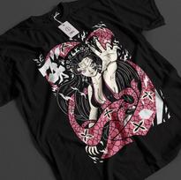 Demon Slayer Shirt Nezuko TShirt Tanjiro KNY Anime Zenitsu Top Akaza Muzan Tee S