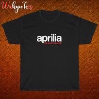 New APRILIA RACING Logo Black/Grey/Navy/White Size S-5XL Unisex T-Shirt S