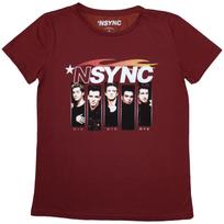 NSYNC Ladies Slim Fit TShirt Flame Logo OFFICIAL NEW XL