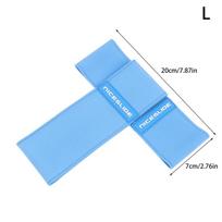 1Pair Roller Skating Shoes Wear Resistant Cover Flat Flower Shoes Ice Knife Shoes Protective Cover Carbon Fiber Shoe Covers L mėlyna