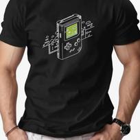 Men's Retro Gaming Graphic Casual T-Shirt Summer Short Sleeve Round Neck Tee Controller Design Men Clothing S