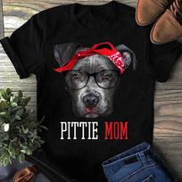 Pittie Mom Pitbull Dog Lovers Mothers Day Gift T-shirt Women - Gift for Dog Lovers - Funny Dog - Mother's Day - Pitbull Mom XXL