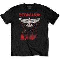 Men's System Of A Down Dove Overcome Slim Fit T-shirt Medium Black M