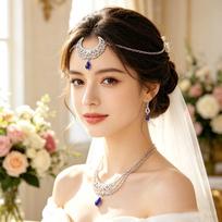 Fashion Hair Hoop Waterdrop Rhinestone Multi-layer Wedding Headbands Crystal Women Head Chain Bohemia Headbands auksas