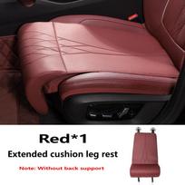 New Car Seat Leg Support Extension Suede Universal Auto Seat Extender Leg Cushion For Driver Memory Foam Seat Padding Mat Cover raudona
