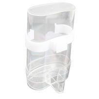 Automatic Parrot Feeder Waterer Transparent Acrylic Bird Food Feeder Dispenser Hanging Bird Feeder for Cage Large