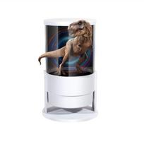 1pc 3D  Holographic Advertising Cylindrical Machine 360 ° Viewing Angle Bluetooth Connection App Control Naked Eye 3D Fan Screen