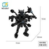 MOC Skibidi Toilet Cameraman TV Man Building Blocks Speakerman Clock Men Educational Toys Bricks Ornaments Creative Gift for Kid