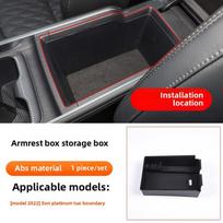 For Kia Sportage NQ5 2026~2026 Car Center Console Armrest Storage Box Multipurpose Kit Sundries Tidying Layered Tray Accessories black