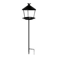 Standing Bird Feeder Anti-Waste Spill Guard Wild Feeding Station Standing Bird Feeder Tray for Garden Patio Courtyard Yard Lawn juoda