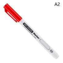 1.0MM Erasable Whiteboard Pen Extremely Thin Dry Erasing Pen Office Examination Waterproof Marker Pen raudona