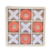 Tic-Tac-Toe Board Game for Kids Tabletop Toy Cultivates Logical Thinking Parent-Child Interactive Strategic Play Ideal Gift