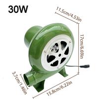 12V elektrinis pūstuvas Ventiliatorius BBQ ventiliatorius 100v 240v Tinka kepsninei Mini kalvio žaizdrai Pūstuvas su greičio adapteriu 30W/40W/60W/80W