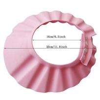 Baby Shower Cap Adjustable Shampoo Hat For Children Shower Toddler Protect Ears Eyes Girl Boy Baby's Shower Supplies rožinė