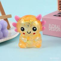 Sequins pinch le maltose seat salamander cartoon pinch slow rebound tpr decompression toy decompression toy oranžinė