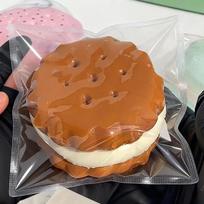 Sticky Taba Cookie Squishy Toy Soft Squeeze Decompression Toy Stress Relief for Kids and Adults ruda