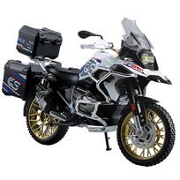 1:10 R1250GS Adventure Aliuminio Lydinio Liejimo Motociklo Modelis Transporto Priemonė Kolekcija Garsas ir Šviesa Visureigis Autociklas Žaislai Automobilis