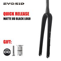 EVOSID Carbon Fiber Gravel Fork 700C, Thru Axle, Internal Cable Routing, Disc Brake.