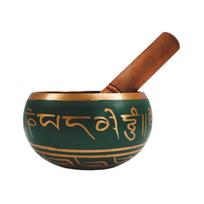 Dainuojantis dubuo su mediniu lazdele, Singing Bowl and Wooden Striker Stick