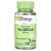 Solaray, True Herbs, Valerian, 470 mg, 100 Veggie Capsules