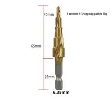 High-Quality Steel Spiral Groove Pagoda Drill for Installation & Reaming