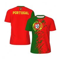 Šaunus 3D spausdintas Portugalijos marškinėlis vyrams Vasaros futbolo marškinėlis Sportinis bėgimo fitneso marškinėlis Gatvės stiliaus trumpomis rankovėmis T-shirt S