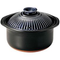 Banko ware Ginpo Pottery Chrysanthemum Rice Cooker Lapis Lazuli (3-cup capacity, Glaze)