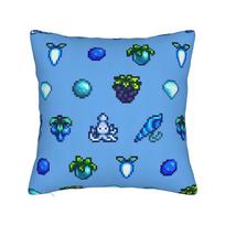 Game Stardew Valley Pillowcase Printing Polyester Cushion Cover Decorative Pillow Case Cover Home Zippered 18'' Peach skin 18*18(CM)-1Pcs