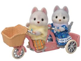 Sylvanian Families Doll Furniture Set Cycling Set Husky Siblings ST Mark Certified Ages Toy Dollhouse Sylvanian Families Epoch & [Friendly - -] DF-15