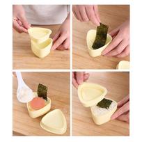 3 vnt / rinkinys „Pasidaryk pats“ sušių formelės „Onigiri“ ryžių rutuliukų maisto preso trikampio formos sušių gaminimo formelės one size