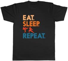 Eat Sleep Martial Arts Mens T-Shirt Karate Taekwondo Kung Fu Tee Gift XL
