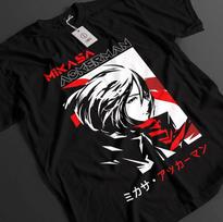 Attack On Titan Shirt Mikasa AckerUnisex Tshirt AOT TShirt Anime Top Graphic Tee S