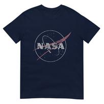 Nasa Retro Distressed Bug Logo Space Exploration Science TShirt S