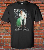 Vintage Style TShirt Retro Reproduction NAS HipHop Legend Graphic Tee S