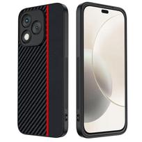 Compatible with Honor 400 Lite phone case, carbon fiber Kevlar patterned ultra-thin, shockproof 200 Lite leather protective case honor 400 lite